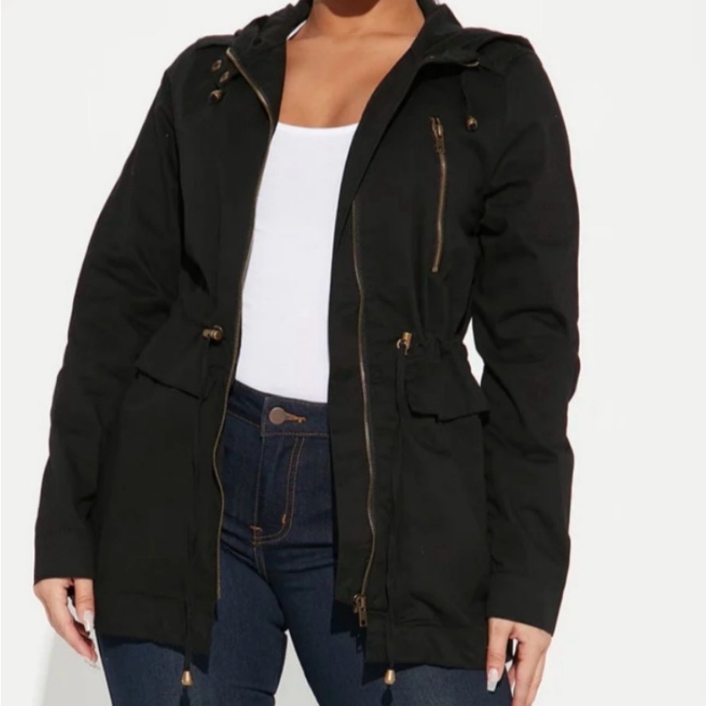 Women's Black Cargo Jacket